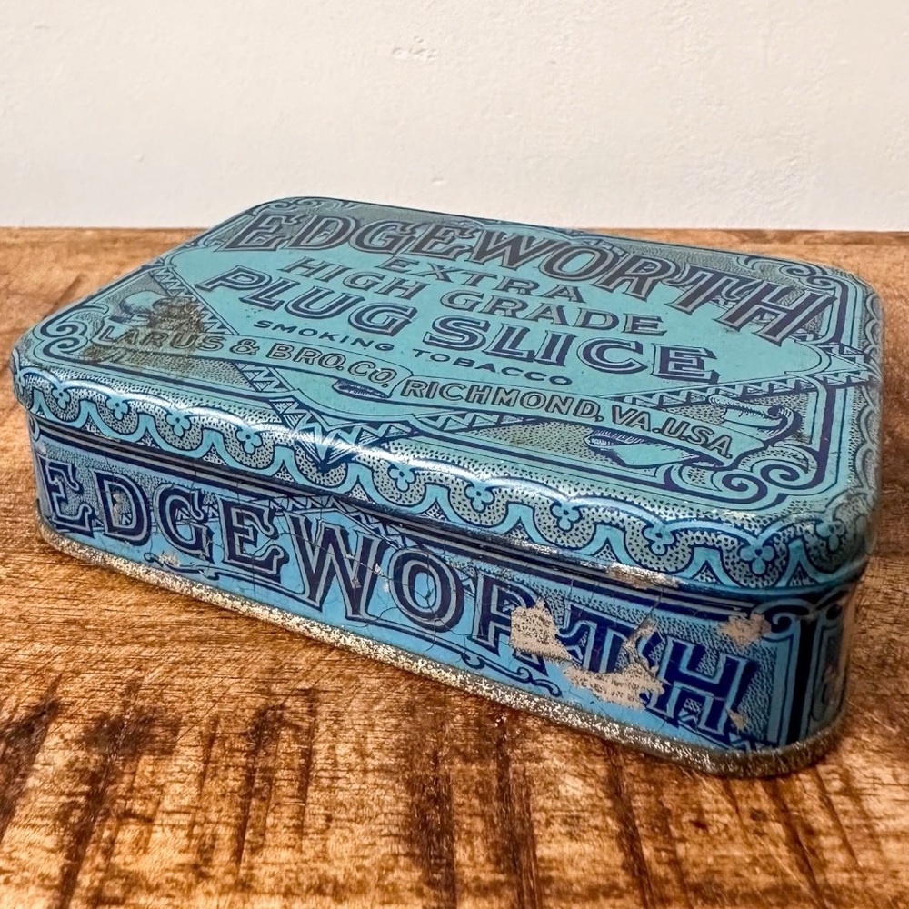 Blue Edgeworth Extra High Grade Tin Stash Box